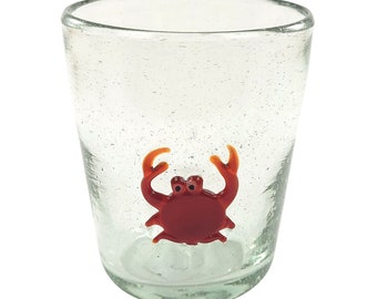 ICON CREATURE lowball conical drinking glass 250ml Mexican drinking glass Mexico handmade mouth-blown Mexican drinking glasses