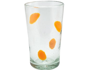 Drinking glass SPLASH orange highball conical 400ml