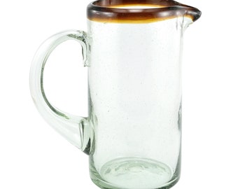 Glass mug RIM amber cilindro normal 1200ml