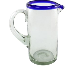 Glass mug RIM cobalt cilindro normal 1000ml