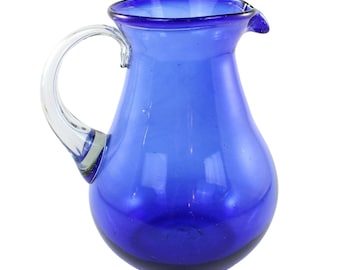 Glaskrug UNICOLOR cobalt pera large 2.000ml