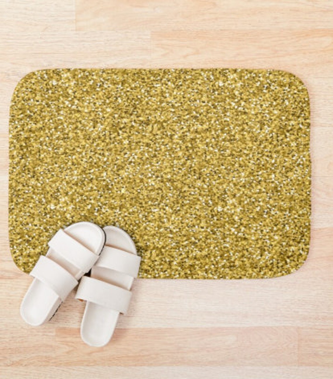 Gold glitter texture bathroom rug Gold bathroom accessories Etsy