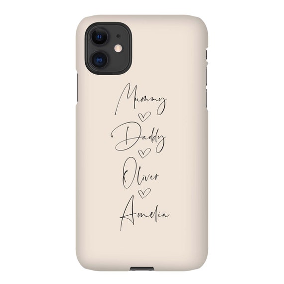 gepersonaliseerde telefoonhoesje. Naam achternaam - Etsy België