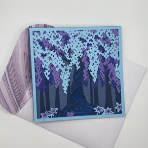 Layered Tree card