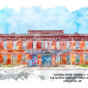 Choctaw Route Station, Little Rock, Arkansas, Arkansas Art, Arkansas Print, Arkansas Gift, Arkansas Photography