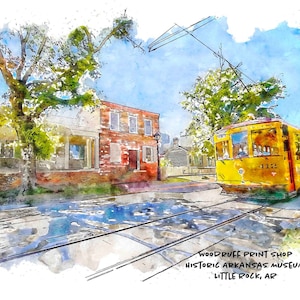 Woodruff Print Shop, Little Rock, Arkansas, Arkansas Art, Arkansas Print, Arkansas Gift, Arkansas Photography