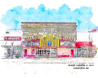 Rialto Theater, Morrilton, Arkansas, Arkansas Art, Arkansas Print, Arkansas Gift, Arkansas Photography