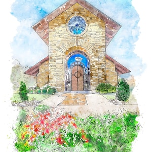Hunt Chapel, Pinnacle Memorial Gardens, Rogers, AR, Arkansas Photography, Arkansas Art, Arkansas Prin, Arkansas Church