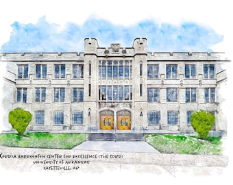 Cordia Harrington Center for Excellence at UARK Art Prints & Ornaments
