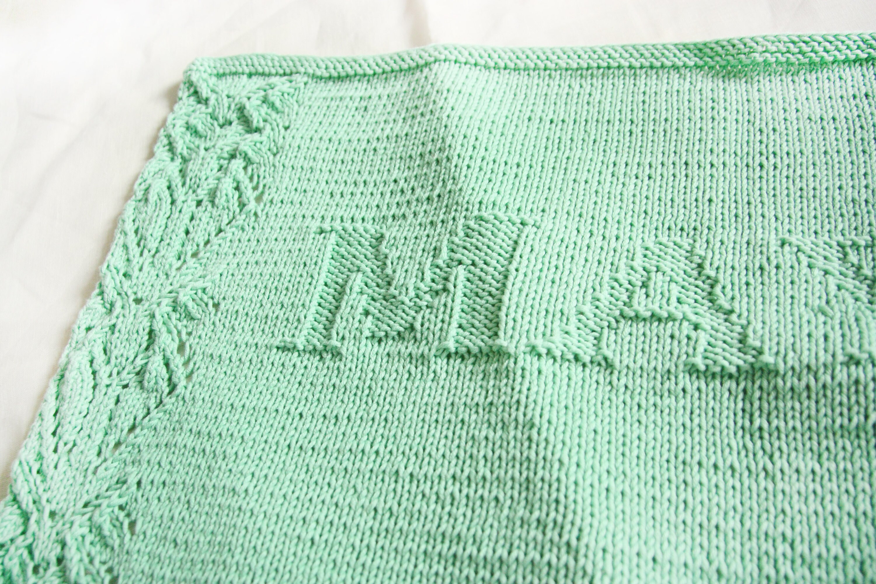 Sage green Personalized baby blanket boy Baby name blanket Etsy