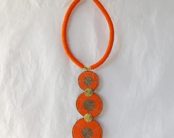Perlen Halskette, traditionell, handmade Necklace, Handgemacht Kette