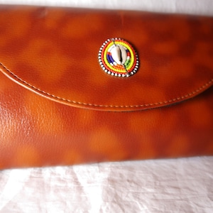 Sac d’embrayage, sac africain fait à la main, sac africain en cuir perlé Maasai, sac en cuir perlé Maasai, sac Afrique, sac