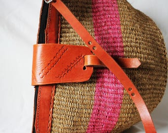 Afrikanische Handtaschen, Umweltfreundliche Kiondo/Chondo Korbtasche aus Kenia-Afrika