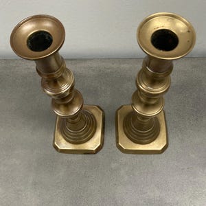 Vintage brass candlesticks