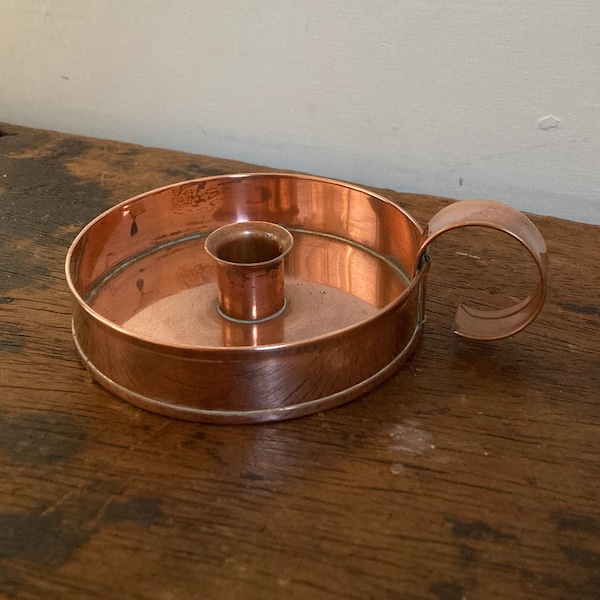 Vintage copper candlestick