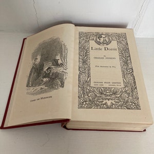Vintage Charles Dickens books