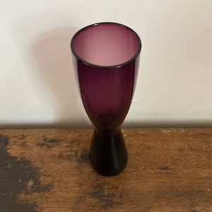 Purple glass vase