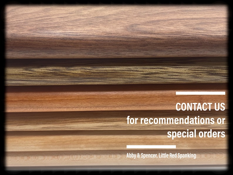 Contact us for recommendations for your handmade wooden spanking paddle or leather strap - BDSM & LGBTQ+ friendly