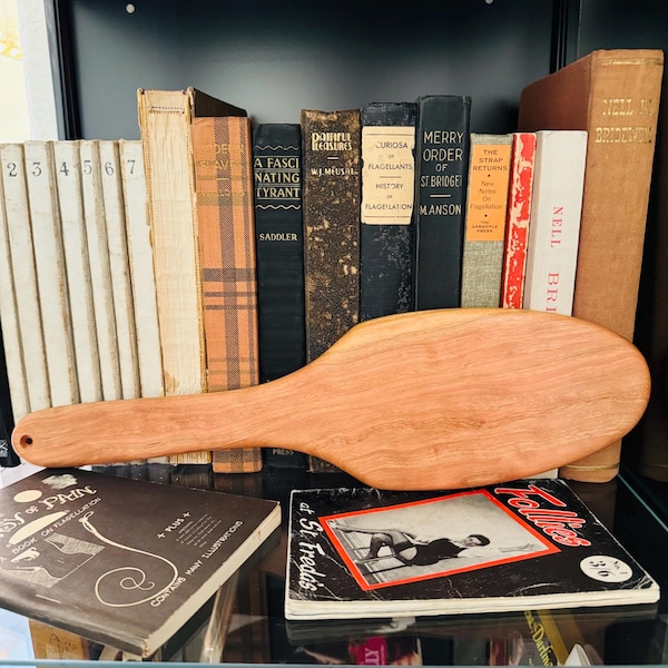 The Lover's Spat Classic Spanking Spatula - Handcrafted Wooden Paddle - Choose from 3 Beautiful Hardwoods - Consenting Adults Only