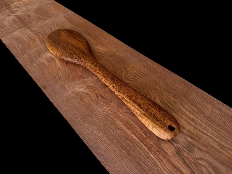 Genuine Teak Bath Brush Style Spanking Paddle - Handcrafted 14-Inch Paddle in Lighter or Darker Toned Teak - For consenting adults only image 5