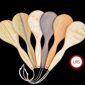 Miss Jolly Spanking Paddle - Choose from 6 elegant hardwoods - 12&quot; paddle for all hand sizes & positions - For consenting adults only