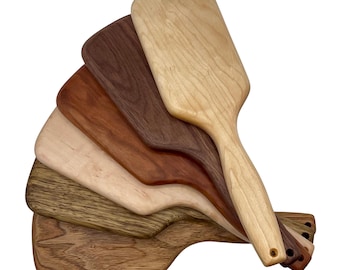 Spencer’s Hairbrush Spanking Paddle: 12" Long - 6 Wood Choices