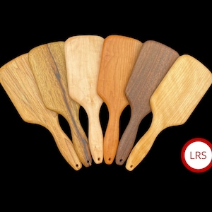 Abby’s Hairbrush Spanking Paddle - Your choice of 6 elegant hardwoods - 10.5&quot; hairbrush-style paddle - OTK - For consenting adults only