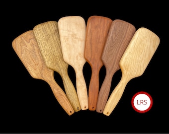 Uncle's Hairbrush Spanking Paddle - Your choice of 6 elegant hardwoods - 12" hairbrush-style paddle - OTK - For consenting adults only