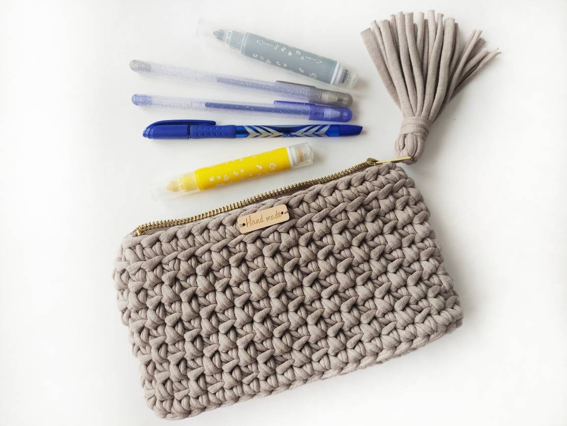 Toiletry bag women Crochet wallet or knit cosmetic bag Etsy