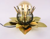 Flower lamp, metal cage lamp, brass, copper. Hammered lamp. Steampunk lighting. Victorian. Unique.
