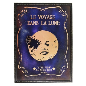A Trip to The Moon Wall Art. Movie Lover Gift, Metal Artwork. A Groundbreaking New Way to Display Your Preferred Art. Cinema, Theater Decor