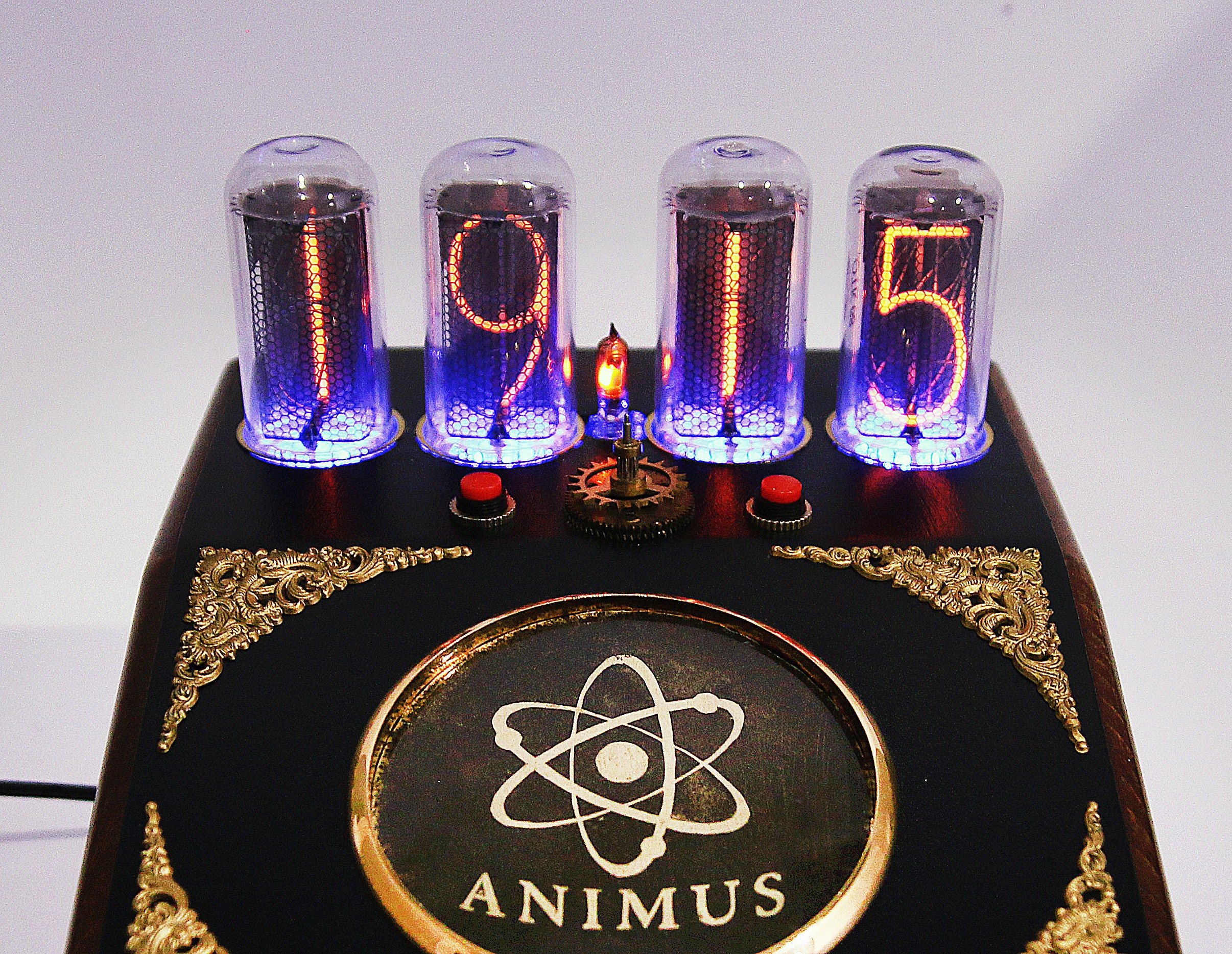 Nixie Tube Clock IN18 Tubes SOLD Blue Backlight Vintage Steampunk