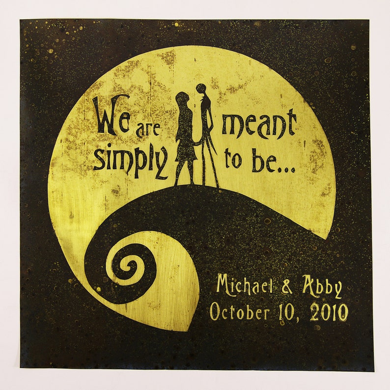 Nightmare Before Christmas Wedding Gift. Valentine's Etsy