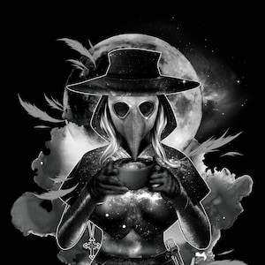 Goth T Shirt, Goth Girl Gift, Plague Nurse, Plague Doctor Graphic T-shirt, Goth Halloween Shirt, Available In T-shirt and Sweatshirt