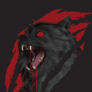 Wolf Shirt, Werewolf Shirt, Werewolf Clothing, The Howling Werewolf, 80s Horror, Bloody Wolf