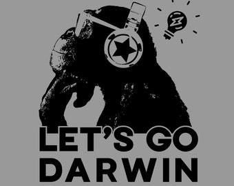 Evolution T Shirt, Lets Go Darwin Tshirt, Science Shirt Funny, Science Tee, Nerdy Gifts