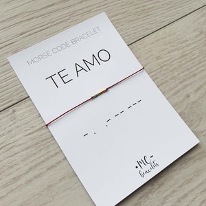 Te amo bracelets, Morse code bracelet, I love you bracelet, Bracelet for women and men, Wedding bracelet, Matching bracelet, Te amo gift