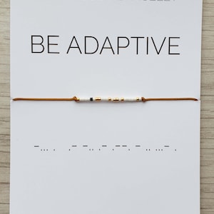 Be adaptive morse code bracelet, Be adaptive jewelry, Morse code jewelry, Be adaptive gift bracelet, Bracelet for Women and Men, Jewelry