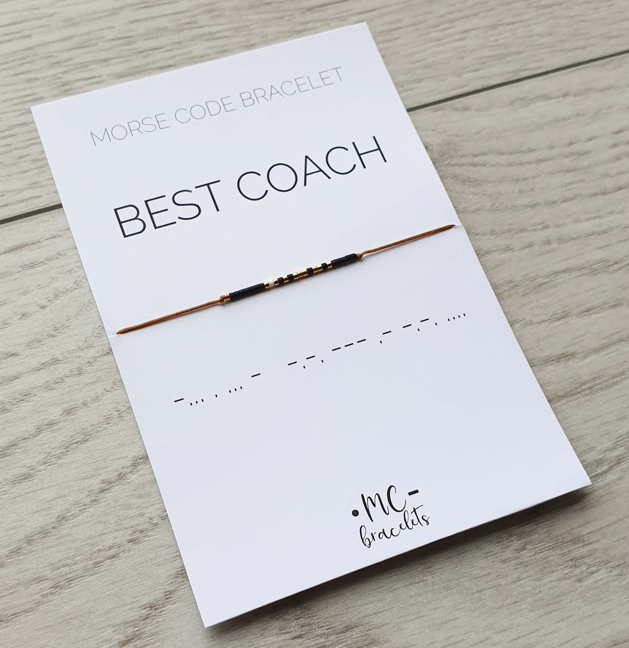 Best Coach Morse Code Bracelet Best Coach Jewelry Morse Code - Etsy