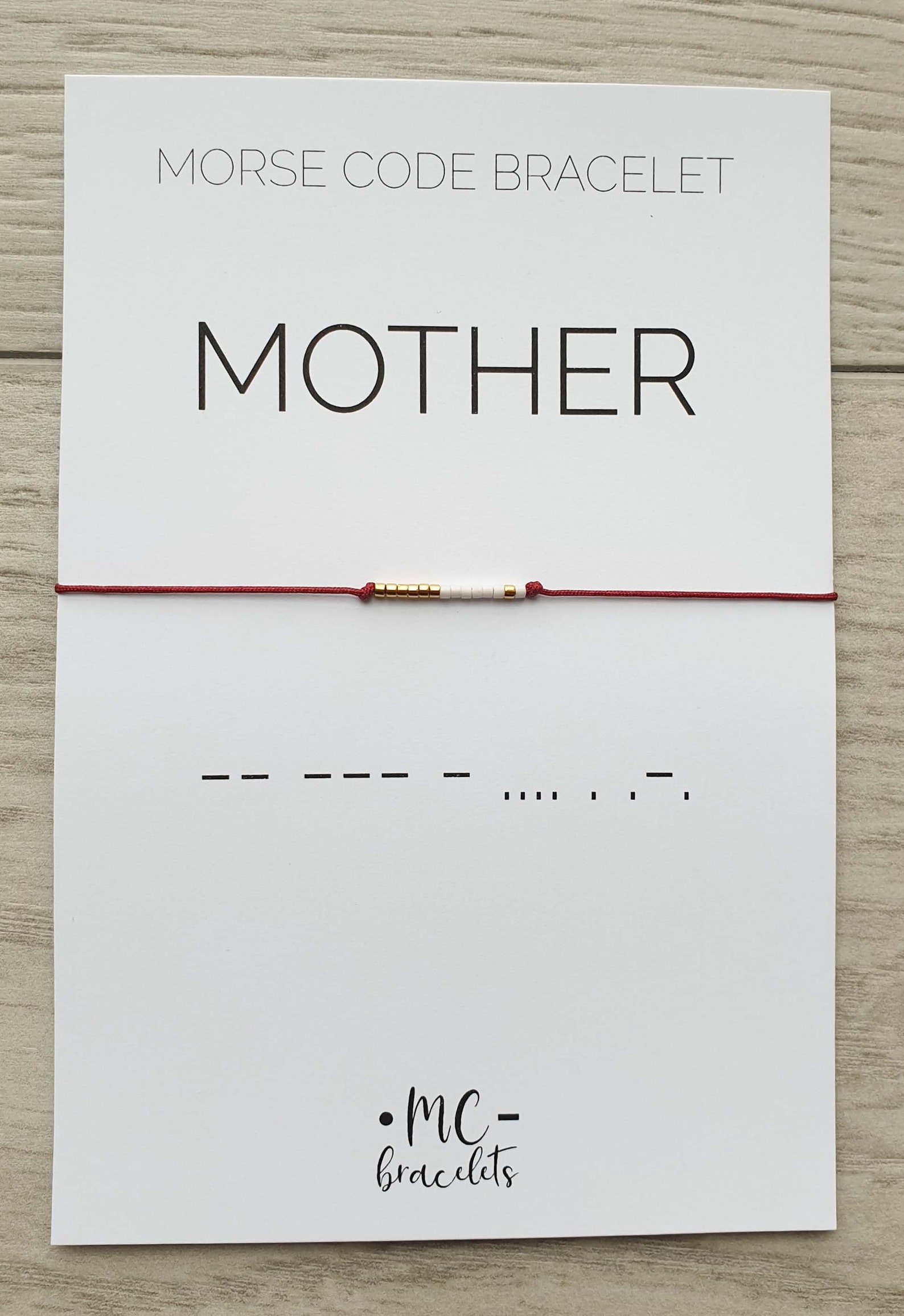 Mother Morse Code Bracelet Mother Jewelry Mother Gift Morse | Etsy