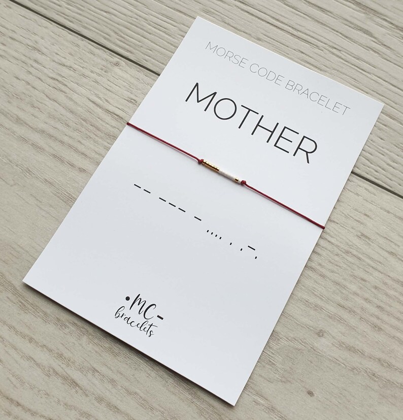 Mother Morse Code Bracelet Mother Jewelry Mother Gift Morse | Etsy