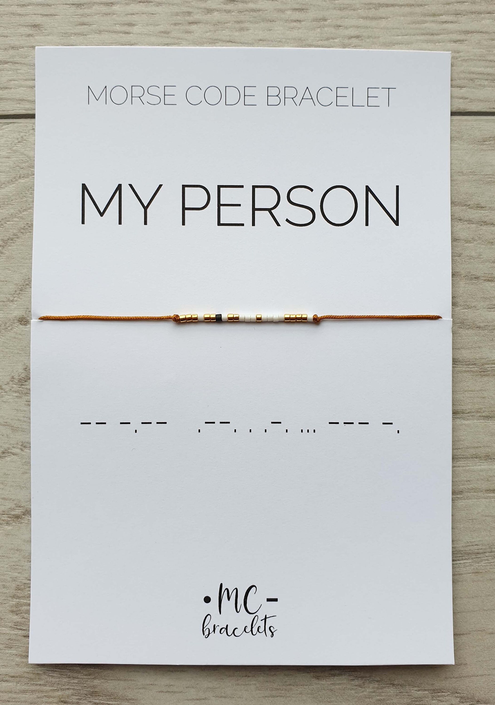 My Person Morse Code Bracelet My Person Gift Morse Code Jewelry