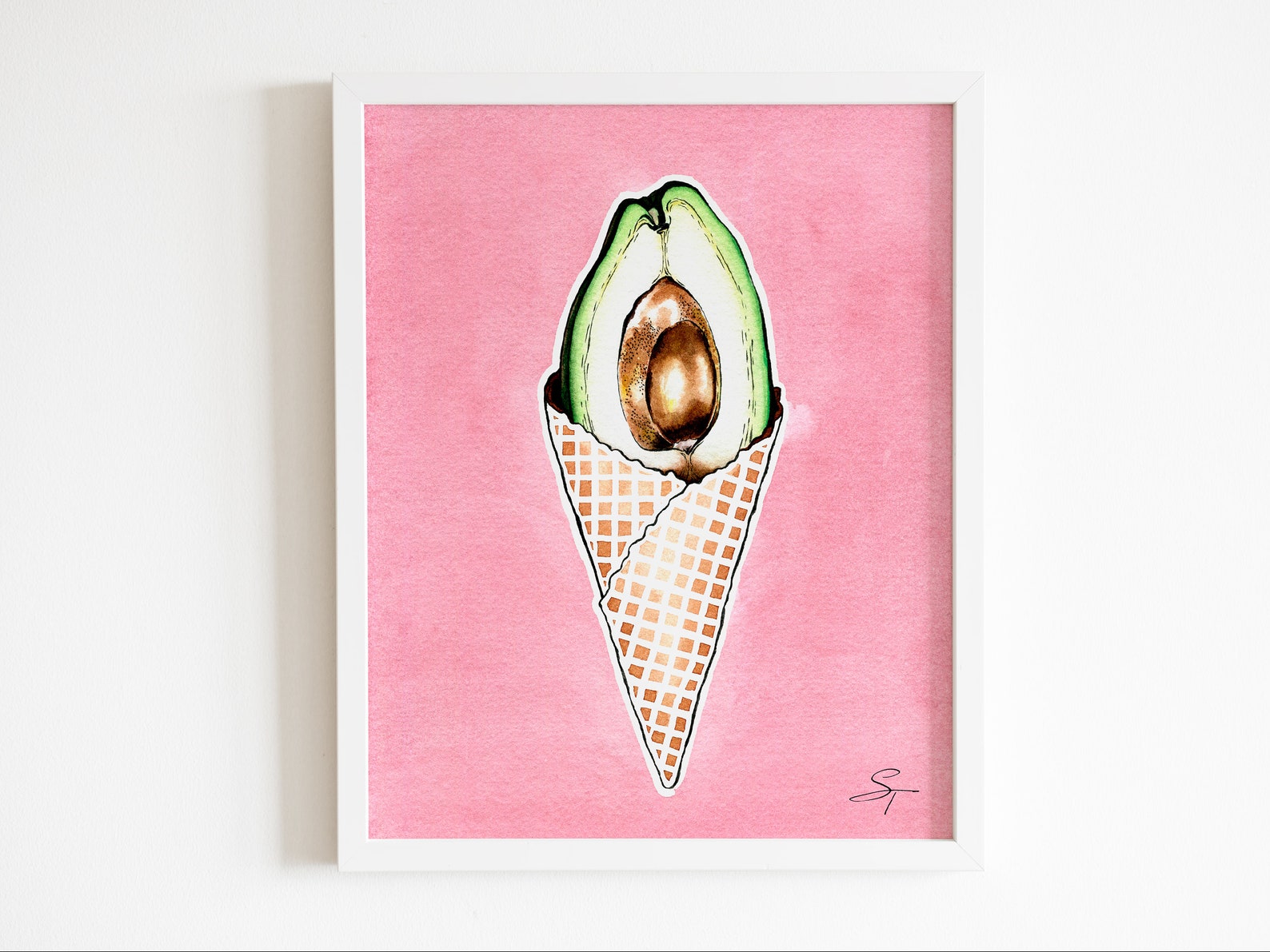 Summer Ice Cream Digital Decor Trendy Hot Pink Printable Art Etsy summer-ice-cream-digital-decor-trendy-hot-pink-printable-art-etsy
