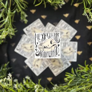 Apex Predators Save Our World Sticker (Wolf, Skull, Nature, Ecology, Gift, Animal, Canine)