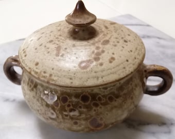 French Vintage Stoneware Lidded bowl/pot