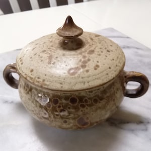 French Vintage Stoneware Lidded bowl/pot