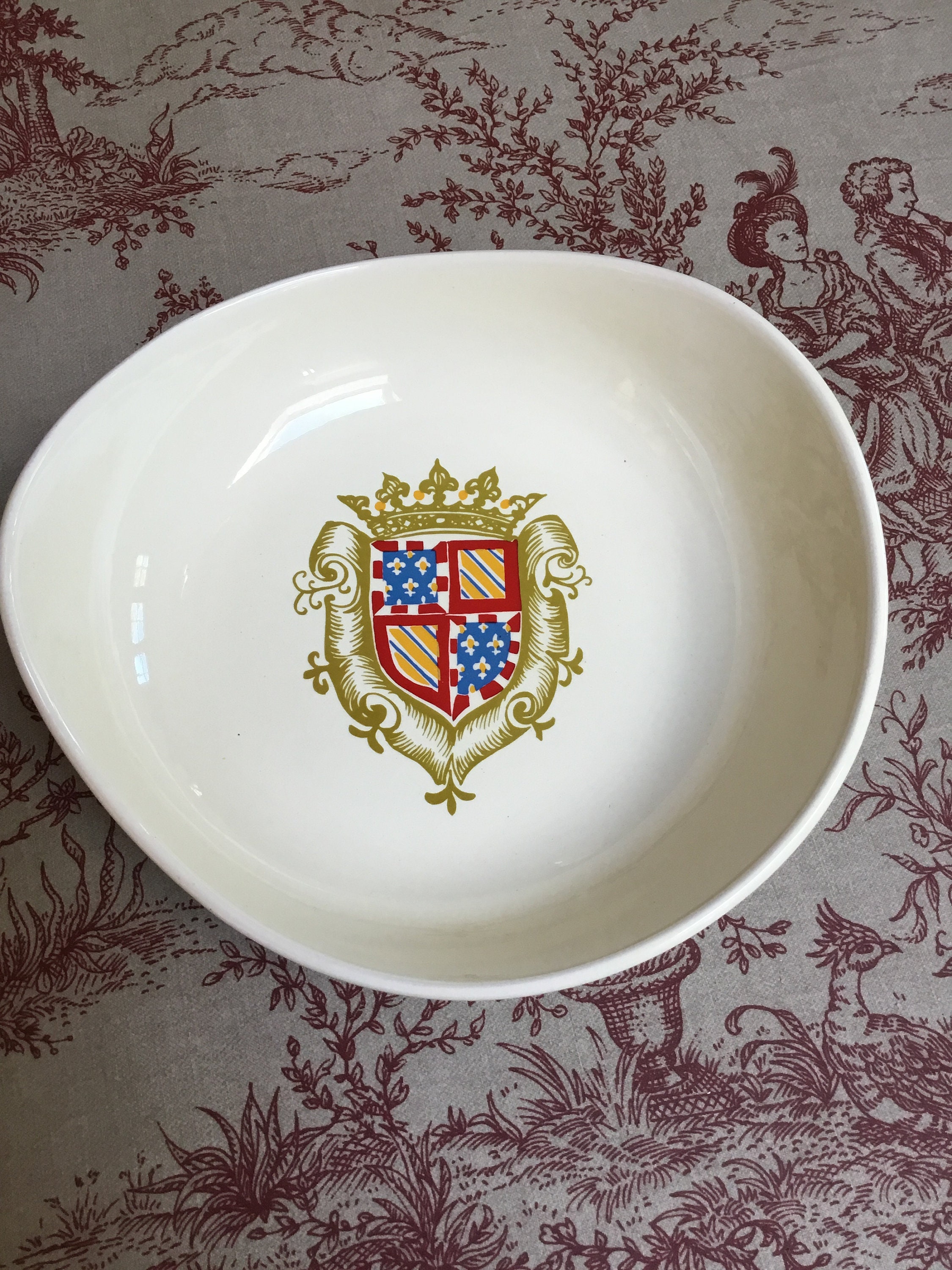 Bol de Service à Fondue Pommard Salins Vintage, Vide Poche, Plat Service, Mid Century Modern