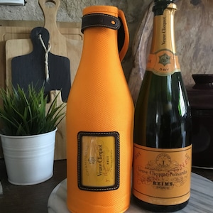 Champagne Veuve Clicquot BRUT Insulated Orange Bottle Bag Ice Jacket Carry  Case