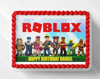 Roblox Cake Etsy - roblox birthday party cake