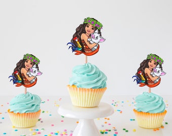 Moana Cupcake Etsy Moana Cupcake Etsy
